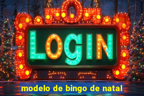 modelo de bingo de natal